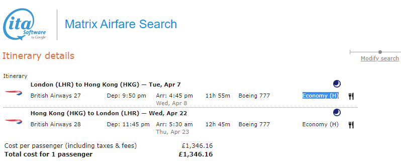 british airways euro traveller plus