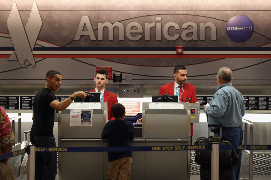 American Airlines Checkin Counter