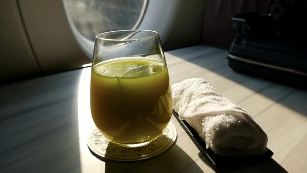 Qatar Airways Lemon Mint Signature Cocktail Welcome Drink