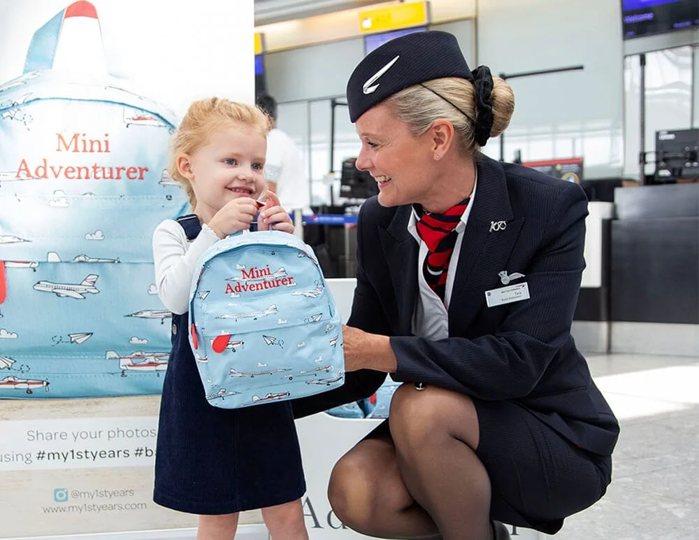 British Airways Crew with Child